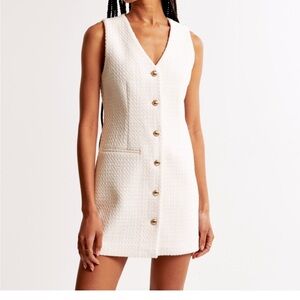 A&F Mara Tweed Mini Vest Dress